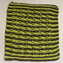 Load image into Gallery viewer, Dishcloth set - Lime Green &amp; Brown