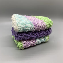 Load image into Gallery viewer, Dishcloth set - Lavender &amp; Stripes