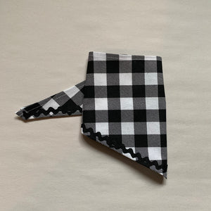 Dog bandanna - Black Check