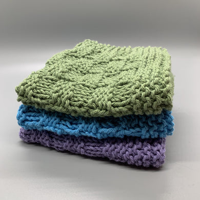 Dishcloth Sets - Cool colors