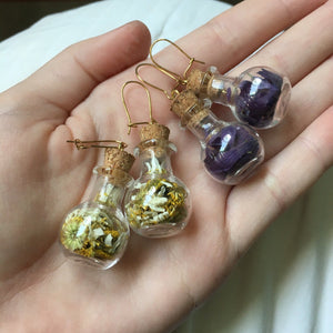 Earrings - Glass bottles